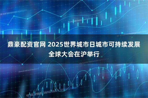 鼎豪配资官网 2025世界城市日城市可持续发展全球大会在沪举行