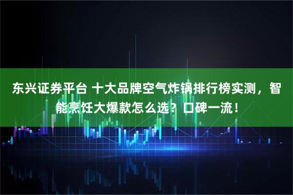 东兴证券平台 十大品牌空气炸锅排行榜实测，智能烹饪大爆款怎么选？口碑一流！